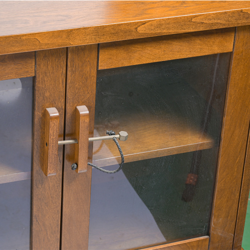 Elegante gabinete de vidrio para exhibición de productos premium