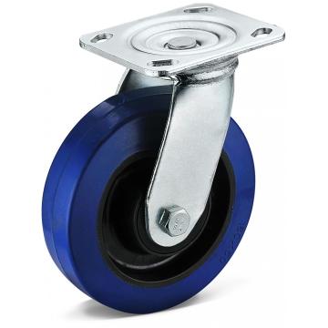 Heavy Duty Flat Plate Rubber Wheel Caster 2023