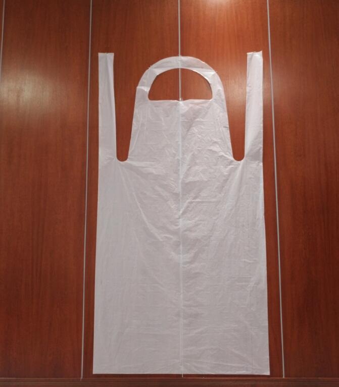 Plastic Disposable Apron in White