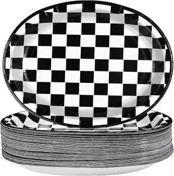 Checkerboard-shaped plate