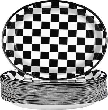 Checkerboard-shaped plate