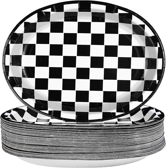 Checkerboard-shaped plate