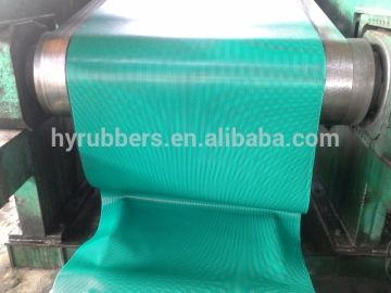 rubber sheet with fine ribbed