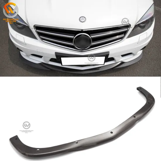 Performance Carbon Fiber Front Bumper Lip Spoiler - Fit for MB C63 (W204) 2007-2011 Car Accessories