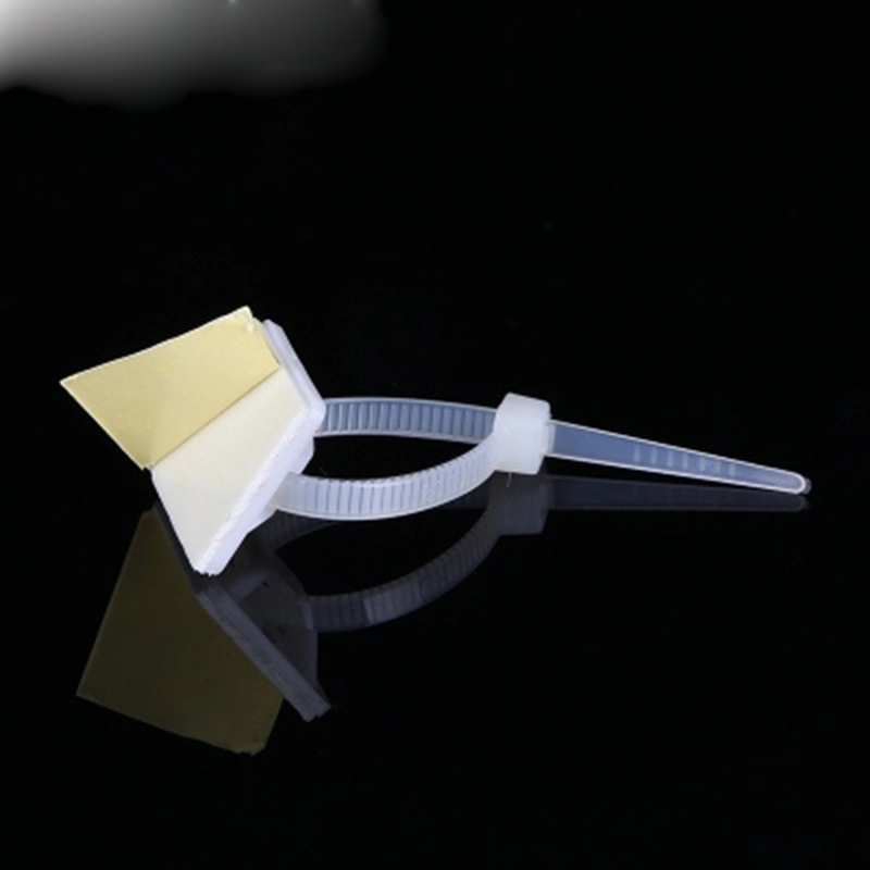 cable tie Mounts 50PCS White Cable Base 25mmX25mm Self Adhesive Cable Wire Zip Tie Mounts Bases Wall Holder Fixing Seat Clamps