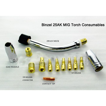 Binzel type Mig welding torch consumables 36KD