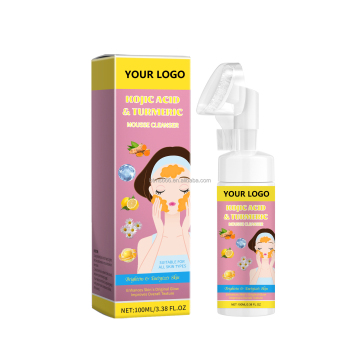 Custom Private Label Soothing Anti-Aging Deep Cleansing Mousse Facial Cleanser