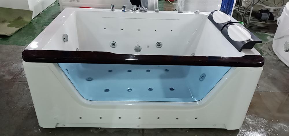 1700mm Fiberglass Whirlpool Bathtub Acrylic Hydromassage Surfing Massaging Tub NS3020