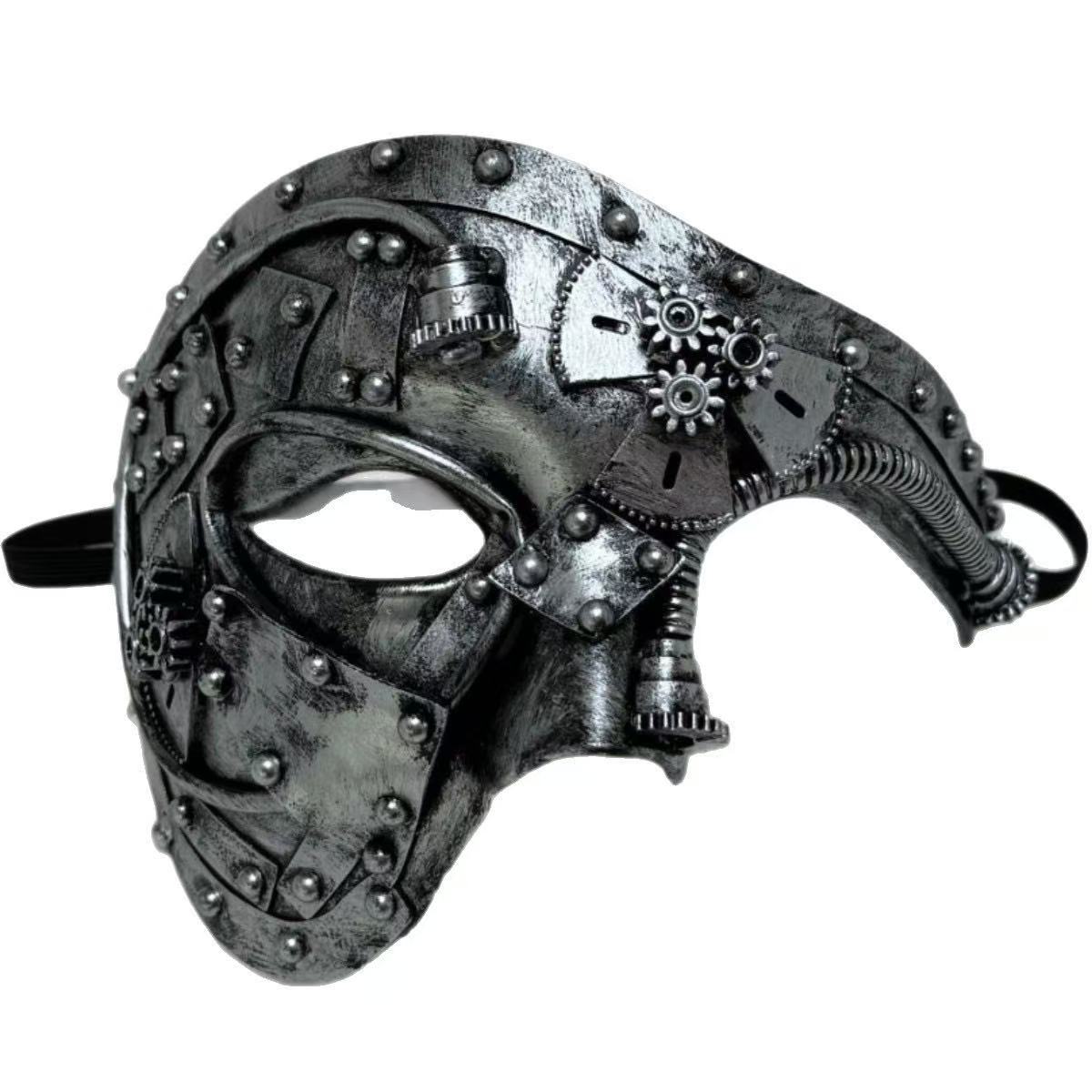 Steampunk Gear Half Face Masquerade Mask