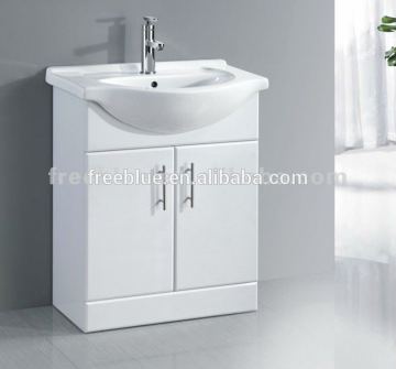 high gloss white outside painting bathroom cabinet