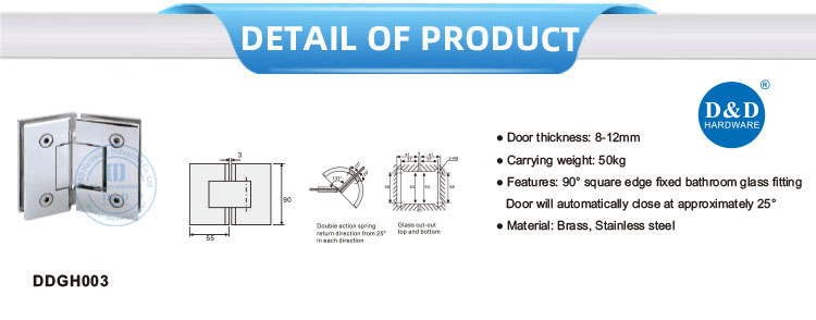 shower glass mounting hardware