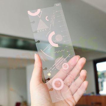 Custom Clear Gold Foiled Planner Ruler Page Marker with To-Do Tab