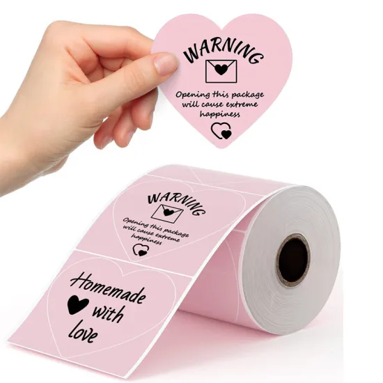 Love Thermal Paper Stickers