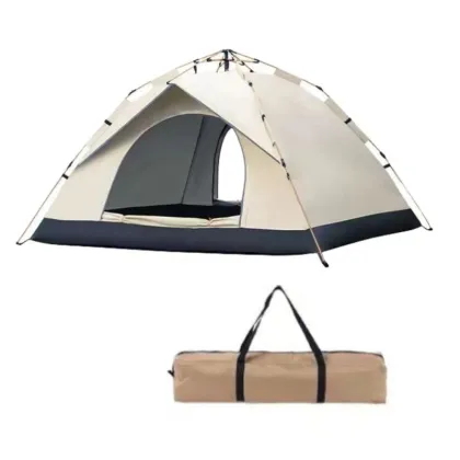 Automatic Double Rainproof Outdoor Tent: Portable Camping Green Tent for Hiking, Fishing, and Mountaineering