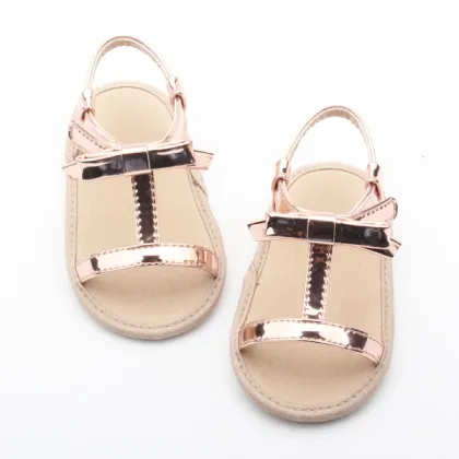 Stylish kids girls party footwear baby PU leather sandals