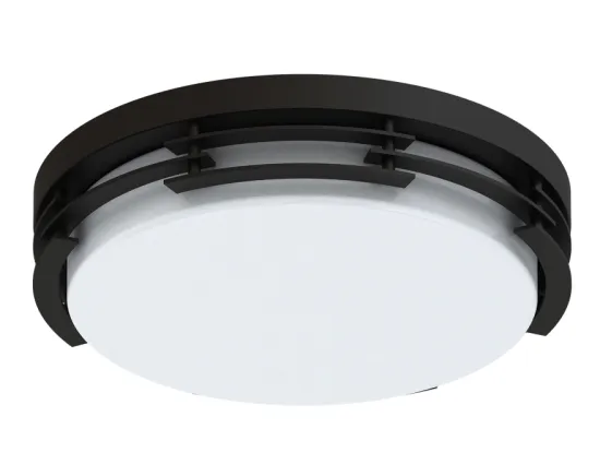 Black Metal Decrative Flush Mount LED Ceiling Lighting