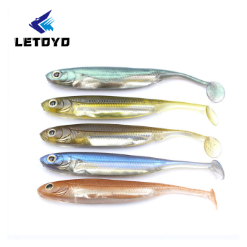 Lure Stoyo Flutuante Shad - 10/12cm de isca macia ecológica com olhos 3D para água doce e água salgada