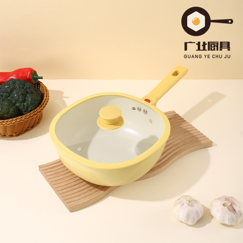 Современный квадратный вок для домашней кухни