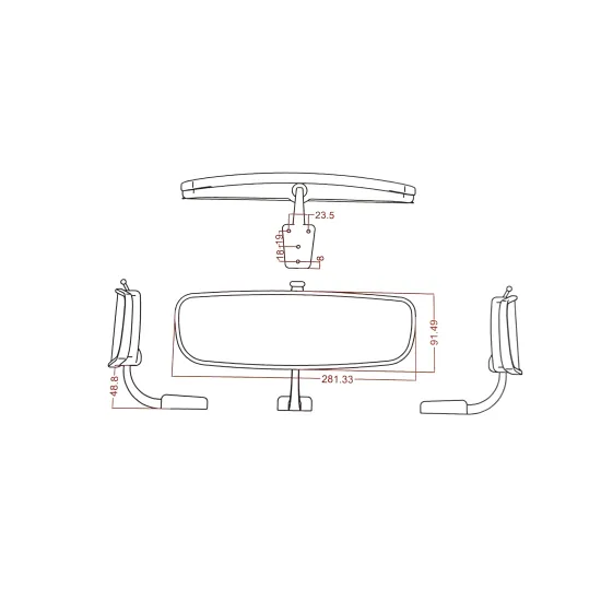 Universal Car Rearview Mirror Glass: Perfect Solution for Enhanced Visibility