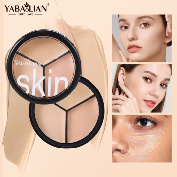 YABAOLIAN High Quality 3-Color Concealer Palette for Professional Coverage
