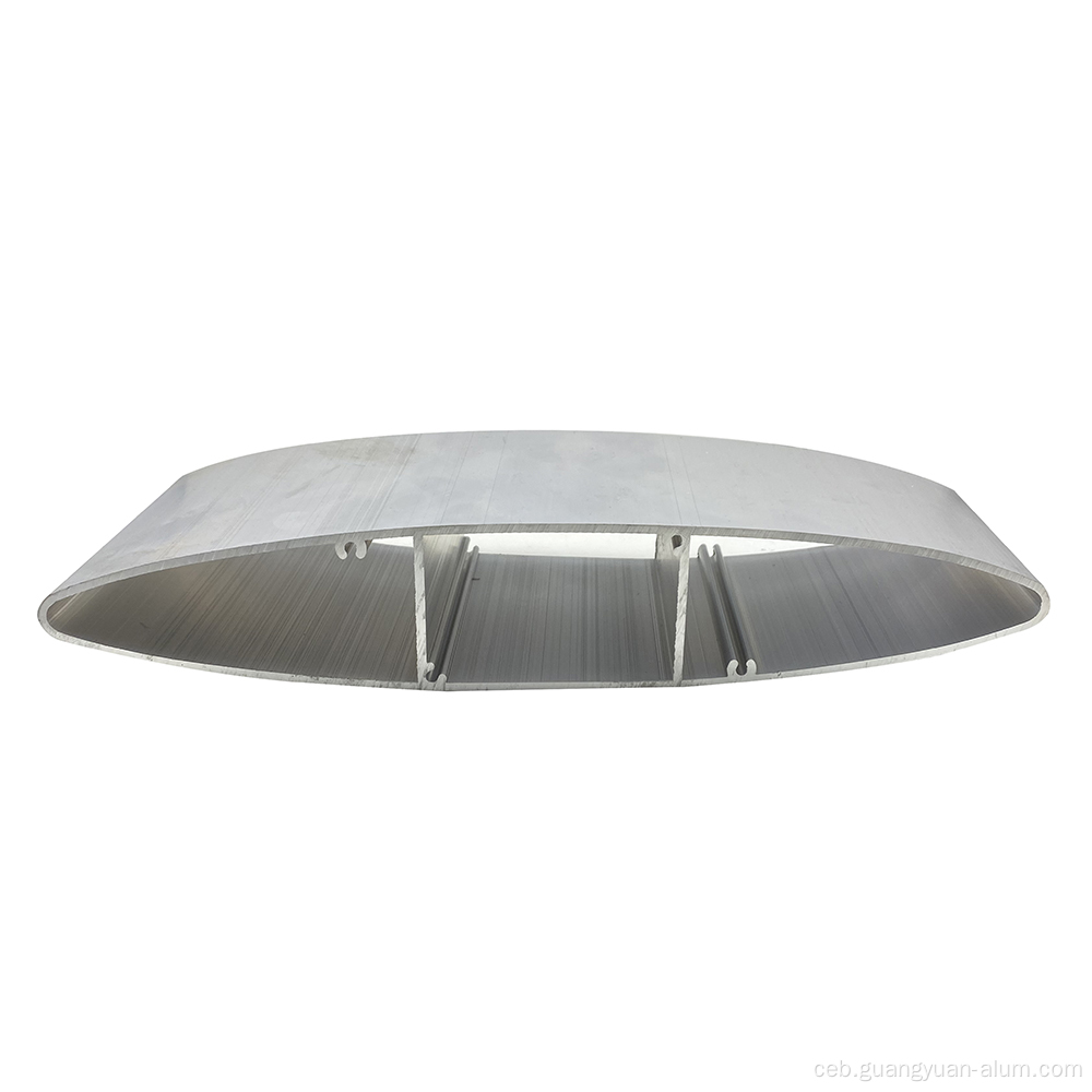 Oval louver aluminum profile