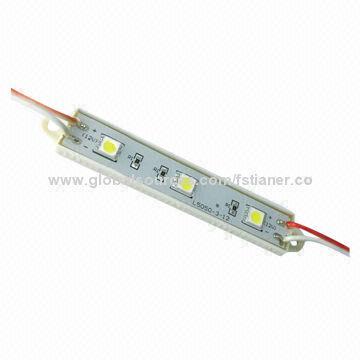 5050 LED modules, 3 LEDs/piece, CE certified, RoHS Directive-compliant