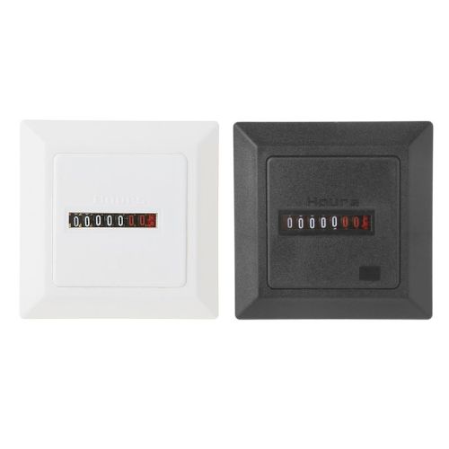 HM-1 Timer Square Counter Digital 0-99999.9 Hour Meter Hourmeter Gauge 0.3W AC220-240V / 50Hz AC 19QB