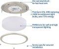 22W Luz de emergencia empotrada de techo atenuable