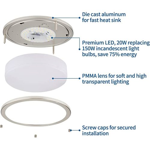 22W Dimmable ceiling recessed emergency light