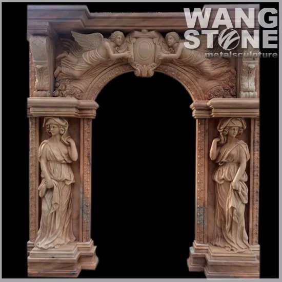 Indoor Cast Stone Fireproof Fireplace Mantels