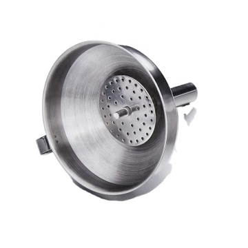 قمع مع مرشح حار بيع الفولاذ المقاوم للصدأ 4 "، 5" أو 6 "rhretech نحى US32D 5 بوصة CN؛ GUA 0.5MM 86227 H: 5.5CM، DAY: 1.5CM