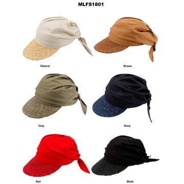 Turban covering Straw hat Women`s Summer Straw Hat