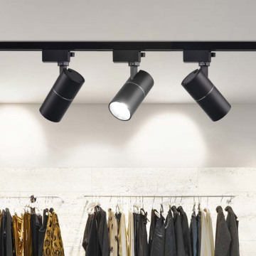 High Lumen Modern Commercial LED Track Light with No Flickering RA90 COB Spotlight