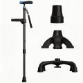 عصا المشي من ألياف الكربون مع مقبض مساعد للرفع