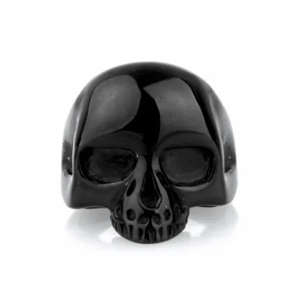 Keith richards multicolor steel skull ring for women