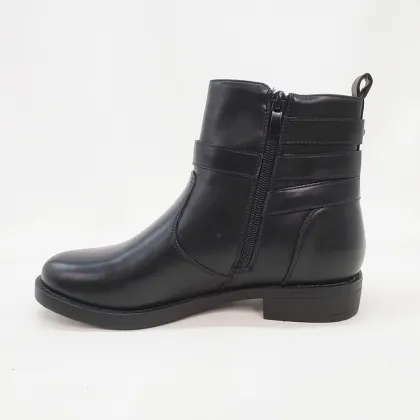 2022 China New Luxury Black Leather Chelsea Boots for Women