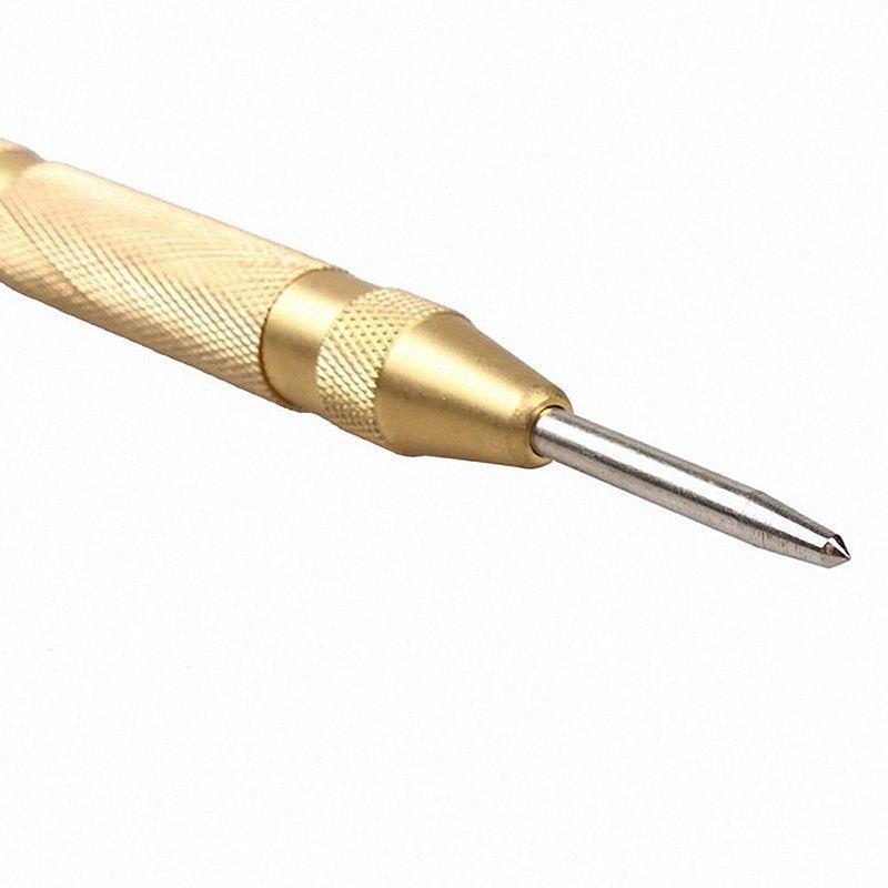 5 Inch Automatic Center Pin Punch Spring Loaded Marking Starting Holes Tool Wood Press Dent Marker Woodwork Tool Drill Bit