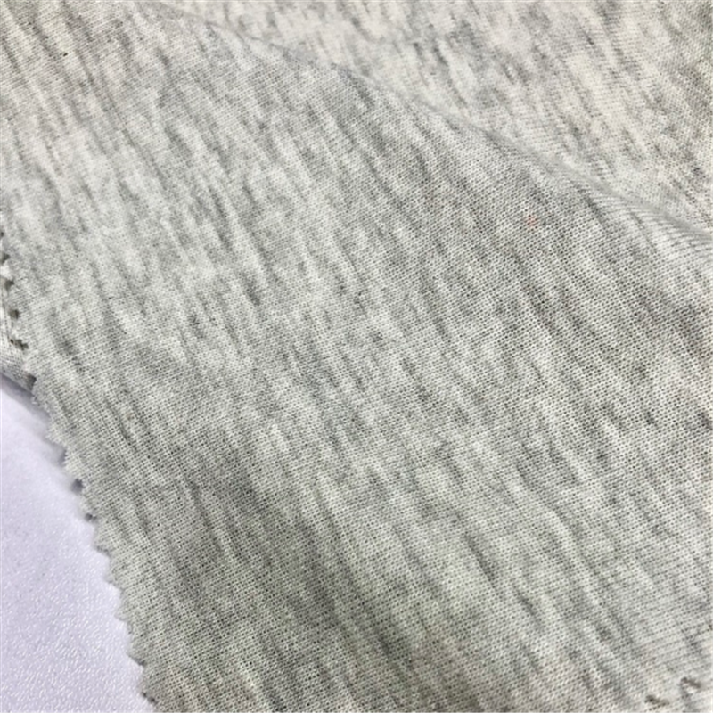 Gray CVC 1×1 Rib Knitting Fabric