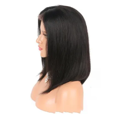 short black synthetic wig bob lace front synthetic wig black woman synthetic wig