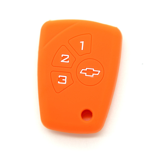 Embossed Design Silicone Car Key Case For Chevrolet