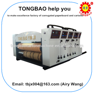 3 color corrugated pizza box making machine carton printing machine