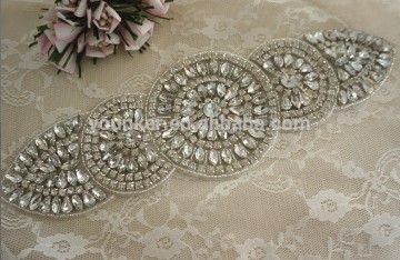 Rhinestone applique for sash iron on rhinestone dance appliques beaded for shoe embroidery trimming headband establishments