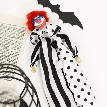 Cross-Border Halloween Decorations: Scary Clown Doll, Pendant, and Haunted House Party Props