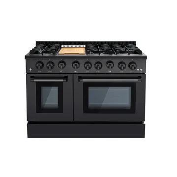 New 48 Inch Gas Range With Double Oven in Stainless Steel