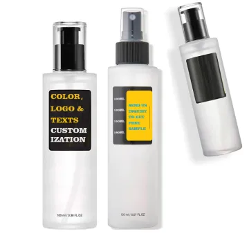 Eco-Friendly 120ml Blackhead Exfoliant Toner PET Bottle