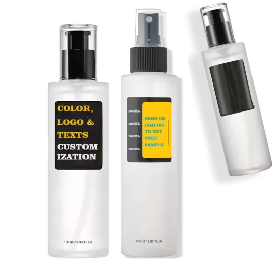 Eco-Friendly 120ml Blackhead Exfoliant Toner PET Bottle