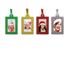 Elegantes decoraciones mini de fieltro para marcos de árboles navideños