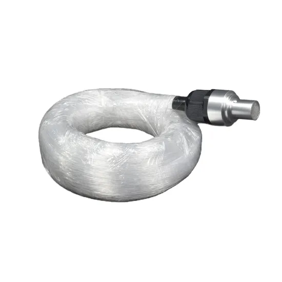 Assembly: 2m PMMA Optical Fiber Bundle with Connector (126 strands 0.75mm and 6 strands 1.5mm)