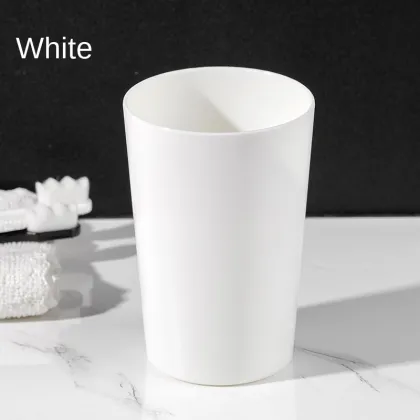 Simple Frosted Plastic Couple Cup for Brushing Drinking and Mouthwash
