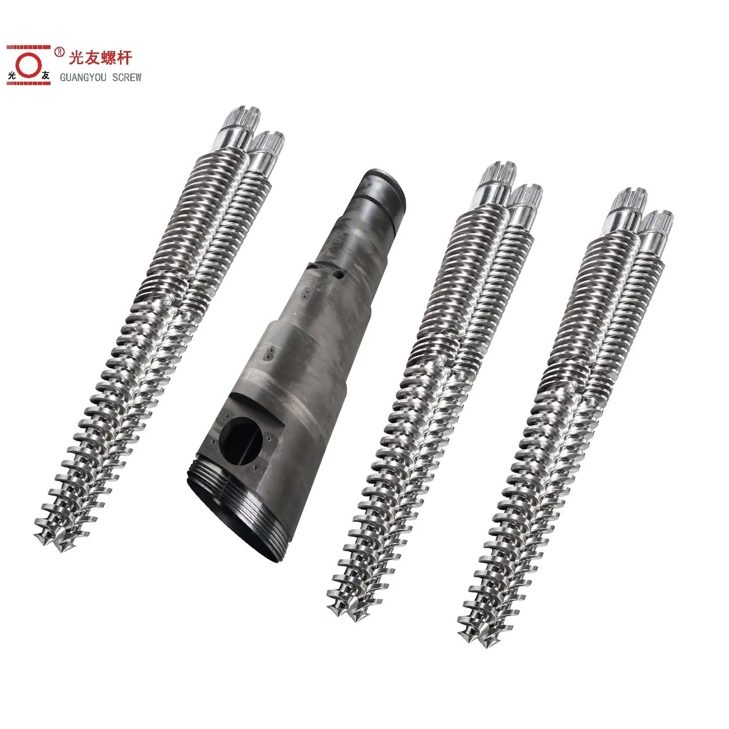 Bimetallic conical twin screw barrel para sa LVT/SPC/WPC sahig